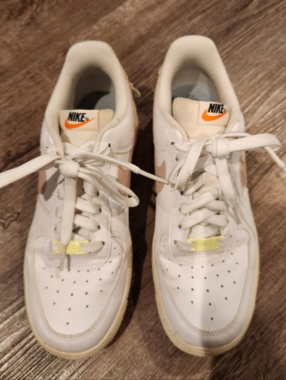 Women's Nike AF1 '07 SE Next Nature White and Light Yellow Low-Top Sneakers